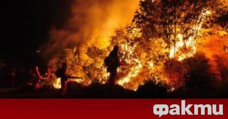 Голям и изключително агресивен горски пожар в североизточната испанска автономна