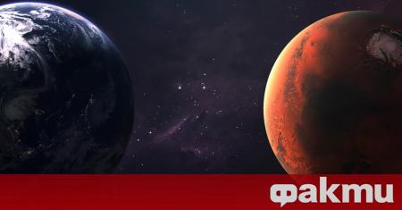 Марс се приближи до Земята на рекордно разстояние на каквото