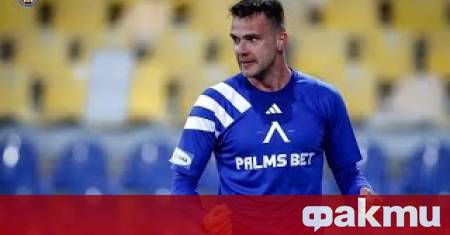 Нападателят на Левски Алекс Колев който бе отстранен от първи