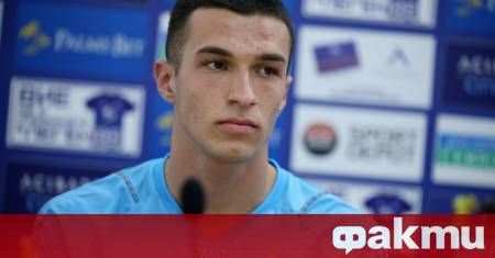 Младият български вратар Пламен Андреев който наскоро навърши 20 години