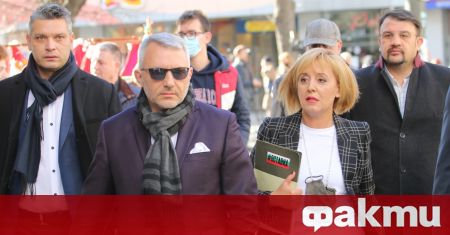 Председателят на гражданската платформа Изправи се БГ Мая Манолова и Николай