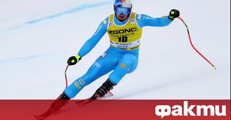 Звездата на мъжките италиански ски Доминик Парис постави нов рекорд