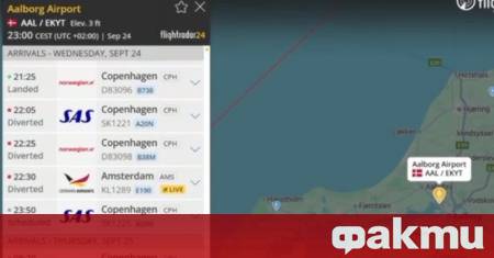 Летището на датския град Олборг е затворено заради дронове във