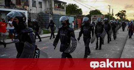 Кубинските сили за сигурност са предприели жестоки мерки за потушаване