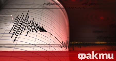 Земетресение с магнитуд 6.2 по скалата на Рихтер е регистрирано