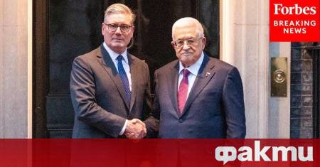 Палестинският президент Махмуд Абас проведе среща в Лондон с британския