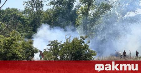 Пожар избухна на паркинга зад плаж Градина до Созопол съобщават