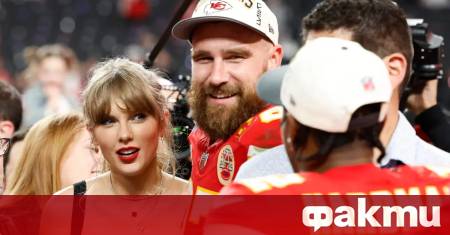 Американската певица Тейлър Суифт и звездата от Националната футболна лига