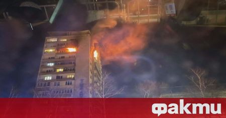 Пожар е възникнал столичния квартал Хиподрума Огънят е изпепелил апартамент