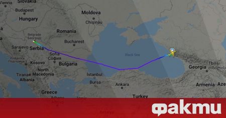 Самолет Ил 96 на Специалния летателен отряд Россия навлезе в българското