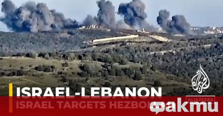 Израелската армия съобщи че е нанесла днес удари по обекти