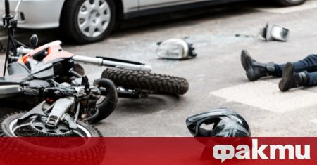 29 годишен мотоциклетист е с опасност за живота след катастрофа на