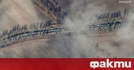 Огромен руски военен конвой дълъг пет километра се движи в