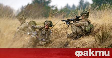 В гъста гора край Копенхаген с камуфлажна боя по лицето