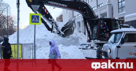 Изминалата нощ е била най студената в Москва от началото