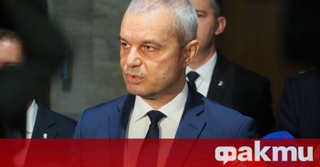 Председателят на Възраждане Костадин Костадинов заяви в ефира на бТВ