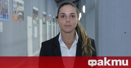 Виктория Томова която е водещата ни ракета при дамите отбеляза