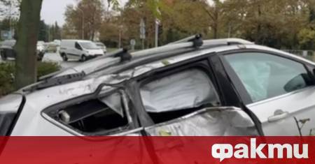Пиян и дрогиран шофьор предизвика зрелищна катастрофа в градинката пред