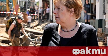Германският канцлер Ангела Меркел посети днес тежко засегнатите от наводнения