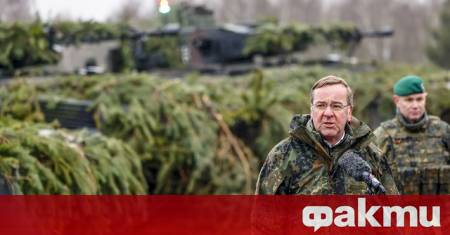 Германският министър на отбраната Борис Писториус призова европейските държави да