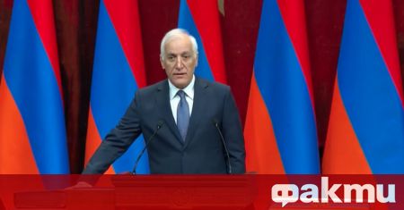 Президентът на Армения Вахагн Хачатурян пристига на държавно посещение в