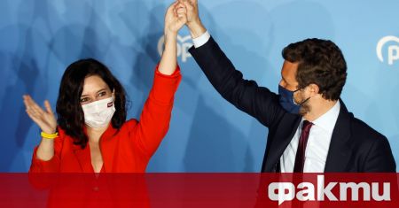 Дясната Народна партия водена от Исабел Диас Аюсо печели победа
