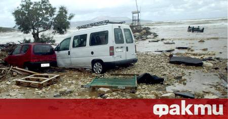 Силна буря причини щети на гръцкия остров Корфу Керкира в