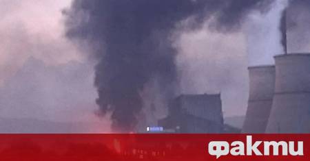 Пожар горя снощи в ТЕЦ Бобов дол предаде БНТ Огънят е