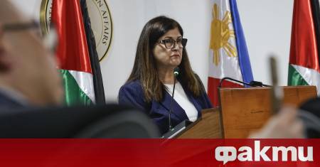 Палестинската външна министърка Варсен Агабекян Шахин заяви днес че приемането
