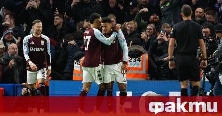 Астън Вила се наложи с 2 0 при гостуването си