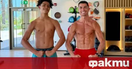 Кристиано Роналдо младши прави днес четвъртък своя дебют за националния отбор