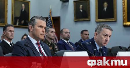 Министерството на отбраната на САЩ уведоми членовете на Конгреса че