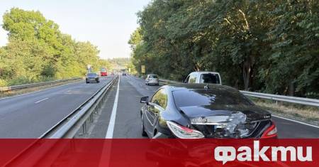 Верижна катастрофа затруднява движението по главния път Созопол – Бургас