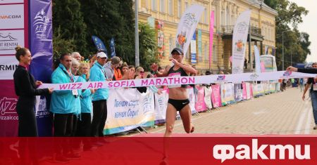 Победителката от Софийския маратон през тази година Виктория Хапилина Украйна