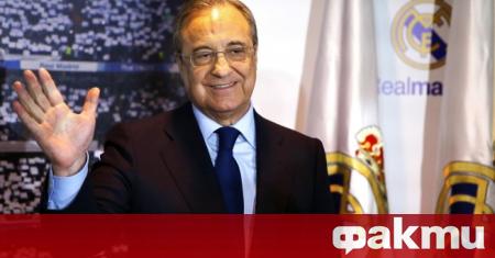 Президентът на Реал Мадрид Флорентино Перес не спира да хвали
