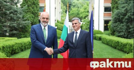 Министър-председателят Стефан Янев се срещна с премиера на Албания Еди