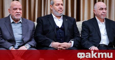 Делегация от палестинското движение Хамас водена от радикалния лидер на