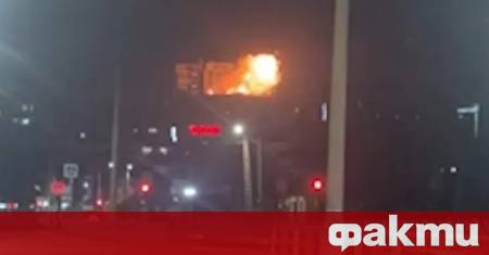 Тази нощ руският град Краснодар и околните райони бяха подложени