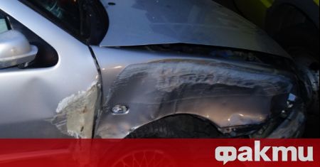 Пиян шофьор e ударил четири паркирани автомобила в Пловдив съобщи