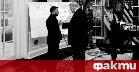 След като показа карта на Украйна на Володимир Зеленски президентът