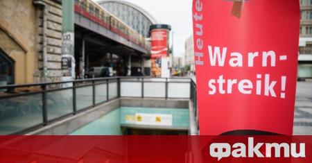 Работещите в обществения транспорт в Германия започват протестни действия, съобщи