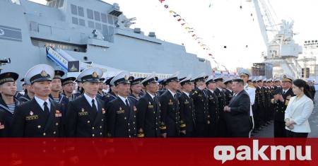 Новият разрушител на Северна Корея който претърпя авария по време