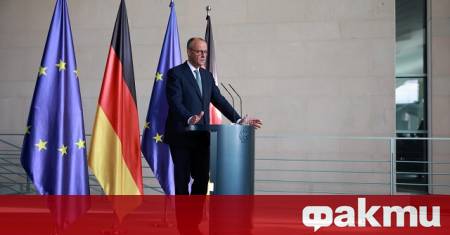 Германският канцлер Фридрих Мерц води разговори с френския президент Еманюел