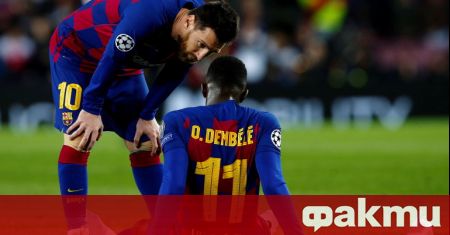 От Барселона обявиха че крилото на тима Усман Дембеле отново