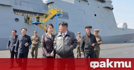 Северна Корея е спуснала на вода военния кораб който беше