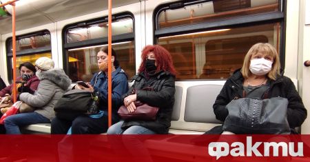 Арестуваха жена без маска в метрото Случаят се разиграва към