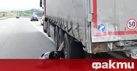 Катастрофа между тирове на магистрала Тракия край Пловдив е станала