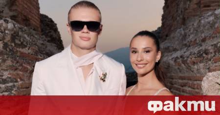 Футболистът Ерлинг Холанд се появи с дългогодишната си партньорка Изабел