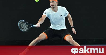 Германската тенис звезда Александър Зверев заемащ третата позиция в световната