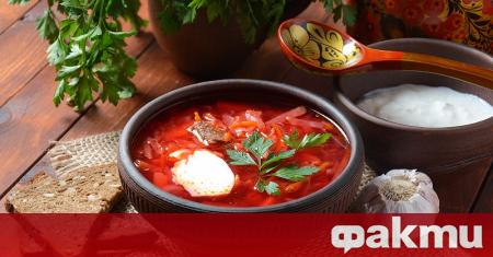 Боршът е традиционна украинска супа Приготвя се и в други